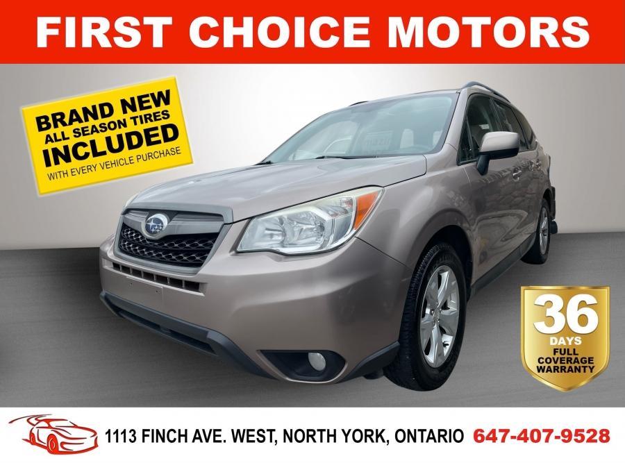 2014 Subaru Forester 2.5I LIMITED ~AUTOMATIC, FULLY CERTIFIED WITH WARR - Photo #1
