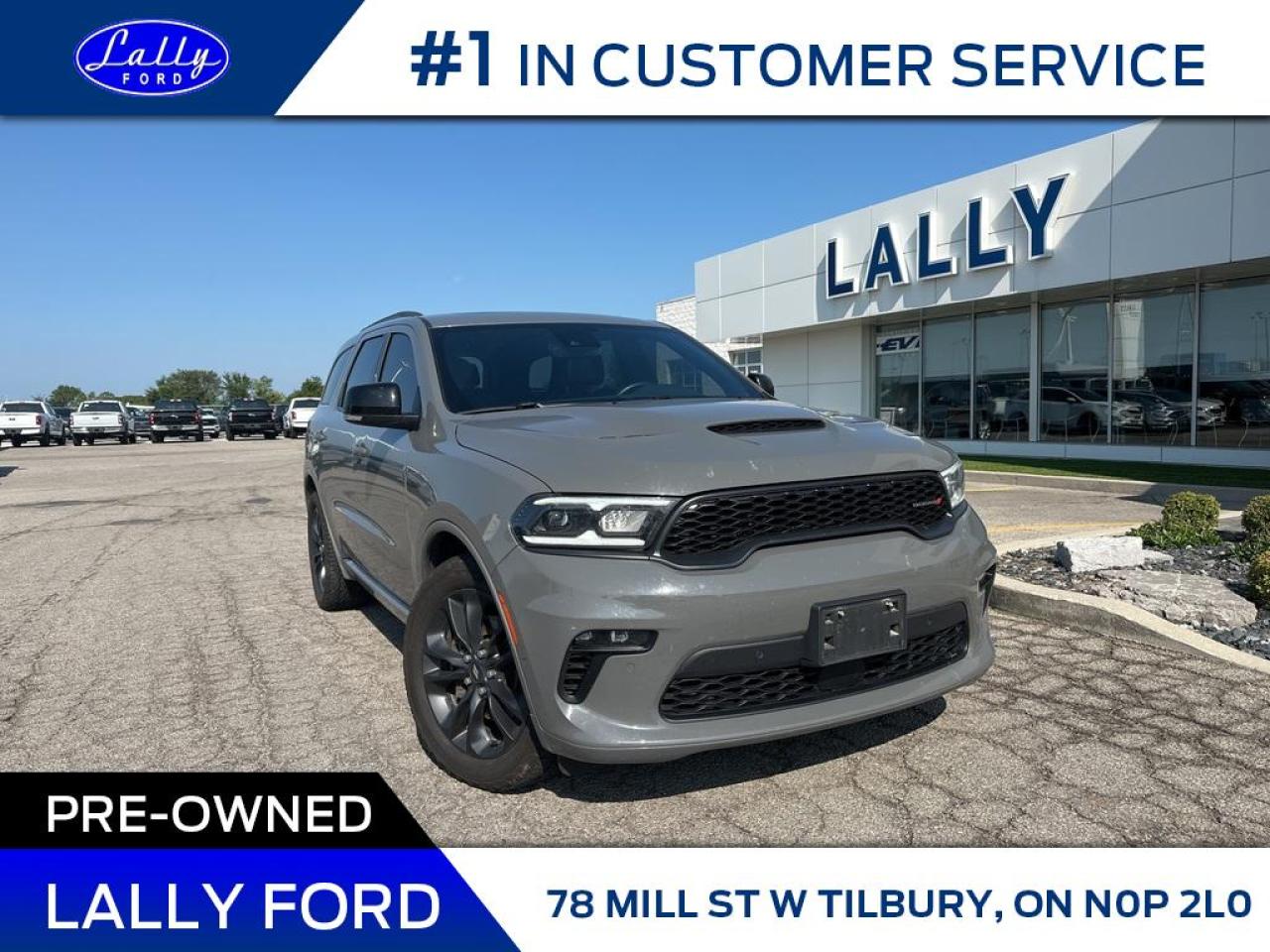 Used 2021 Dodge Durango R/T, Roof, Nav, Leather!! for sale in Tilbury, ON