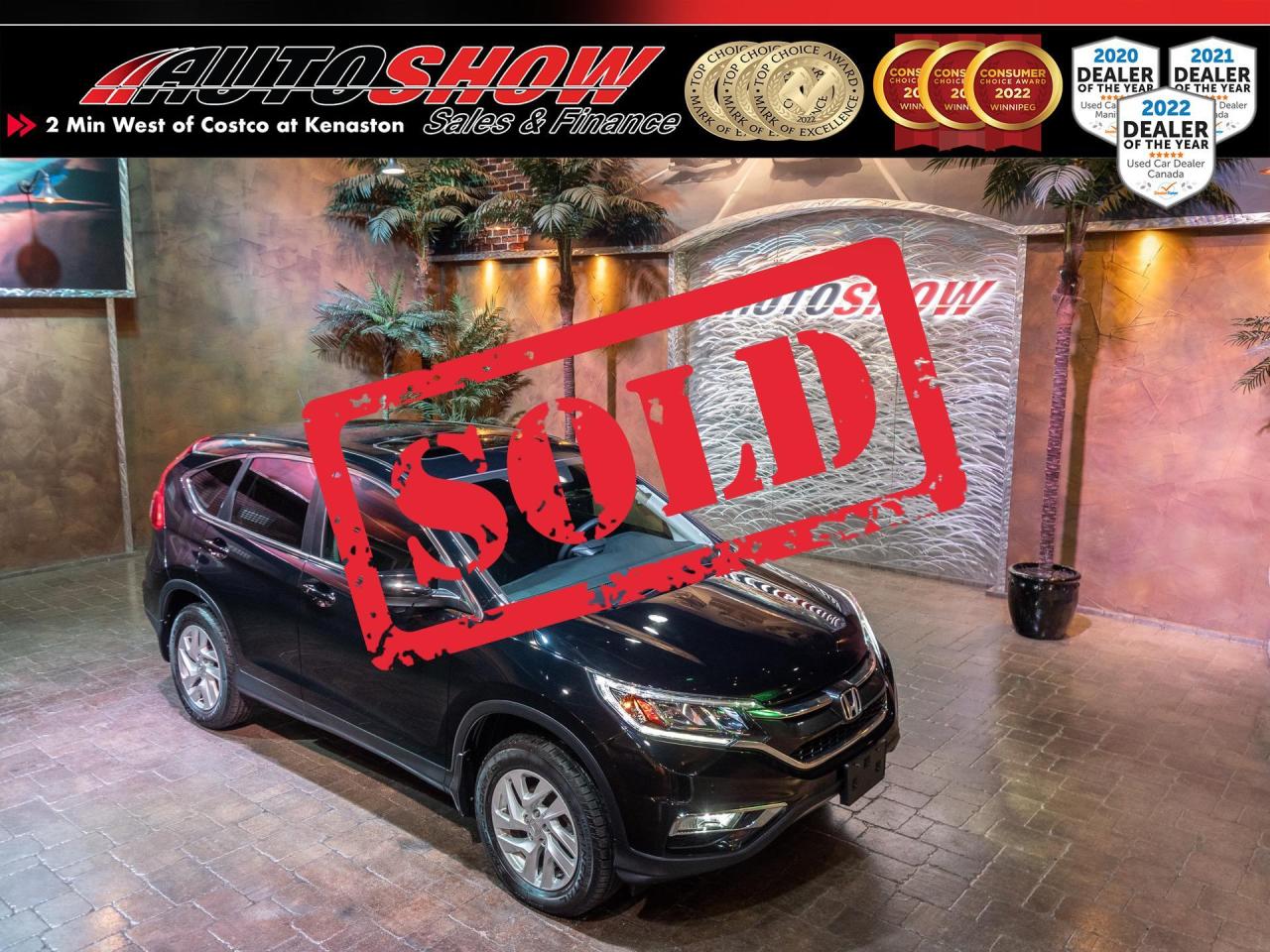 Used 2015 Honda CR-V EX AWD w/ Sunroof, Htd Seats, Rmt Start, Excellent History for sale in Winnipeg, MB
