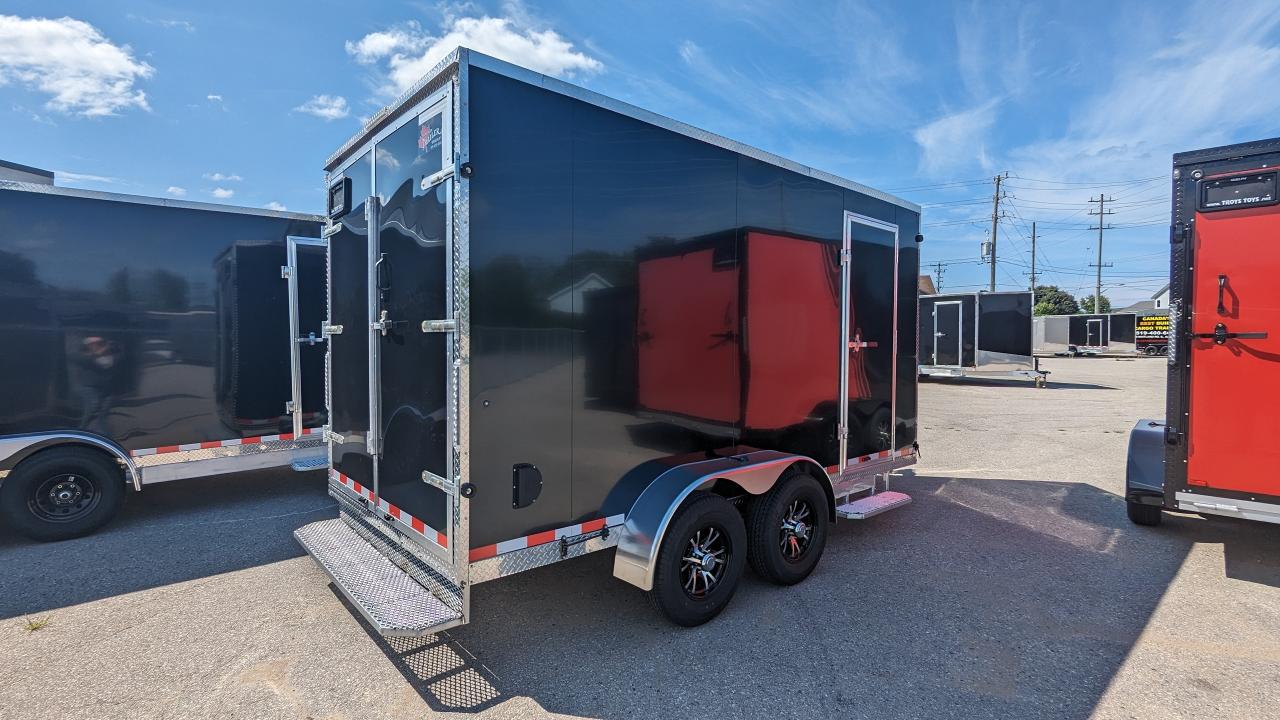 2024 Canadian Trailer Company 7x14 V Nose Cargo Trailer Aluminum Tandem Axle Photo2