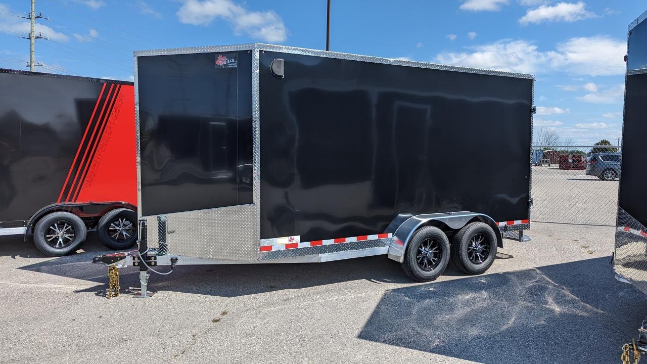 2024 Canadian Trailer Company 7x14 V Nose Cargo Trailer Aluminum Tandem Axle