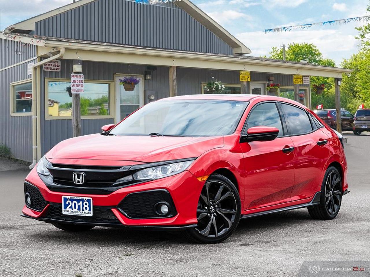 Used 2018 Honda Civic Sport Manual,ECON,R/V CAM,PWR S/ROOF,H/SEATS for sale in Orillia, ON