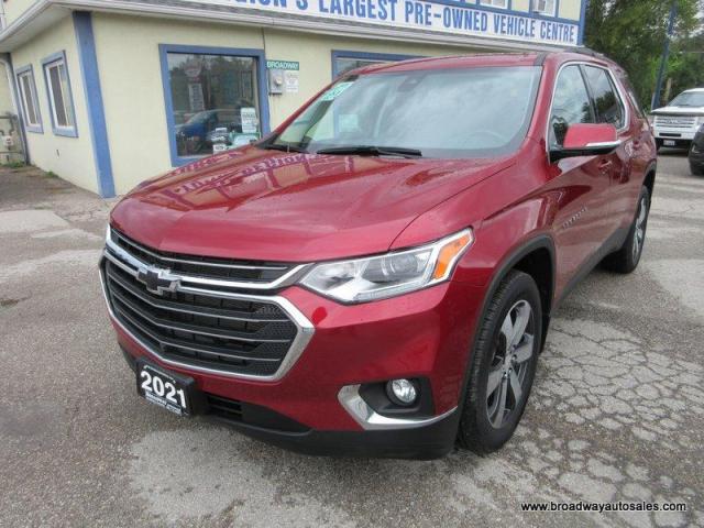 2021 Chevrolet Traverse ALL-WHEEL DRIVE LT-MODEL 7 PASSENGER 3.6L - V6.. CAPTAINS.. 3RD ROW.. NAVIGATION.. LEATHER.. HEATED SEATS & WHEEL.. BACK-UP CAMERA.. DUAL SUNROOF..