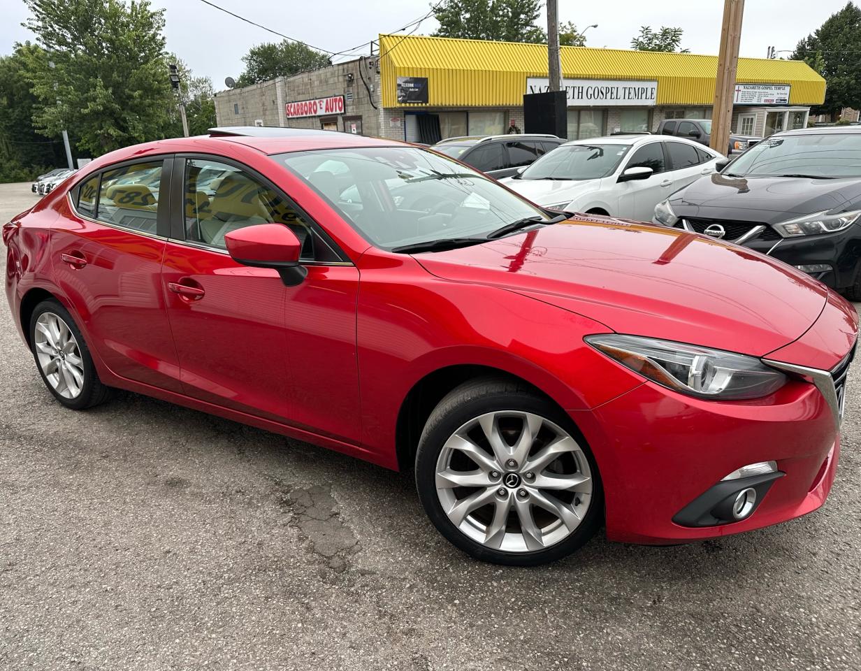 Used 2014 Mazda MAZDA3 GT-SKY/NAVI/CAMERA/LEATHRT/ROOF/P.SEAT/ALLOYS for sale in Scarborough, ON