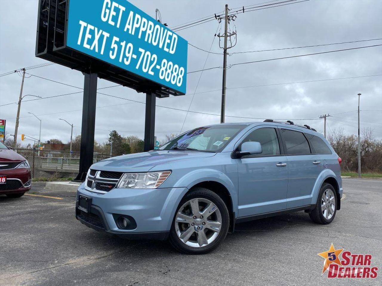 Used 2013 Dodge Journey NAV LEATHER SUNROOF DVD MINT WE FINANCE ALL CREDIT for sale in London, ON