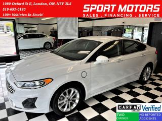Used 2020 Ford Fusion Energi SEL Hybrid+New Tires+ApplePlay+CLEAN CARFAX for sale in London, ON