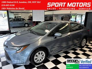 Used 2020 Toyota Corolla L+Adaptive Cruise+LaneKeep+LED Lights+CLEAN CARFAX for sale in London, ON