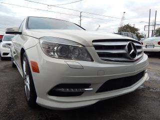 <p>2011 MERCEDES C 300 WHITE ON BLACK INTERIOR, 4MATIC WITH SUNROOF-HEATED SEATS COMES FULLY CERTIFIED.</p>