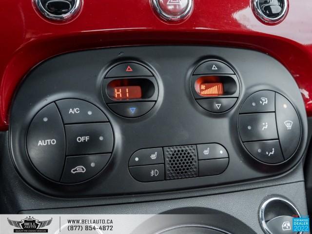 2014 Fiat 500 Sport, MoonRoof, HeatedSeats, RedLeatherInterior, SatelliteRadio, NoAccident Photo15