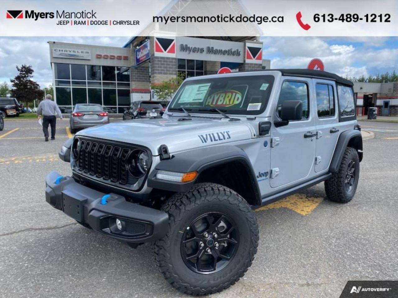 New 2024 Jeep Wrangler 4xe - $233.89 /Wk for sale in Ottawa, ON