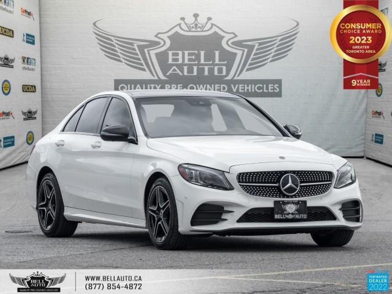 Used 2019 Mercedes-Benz C-Class C 300, SOLD...SOLD...SOLD...AMGPkg, AWD, Navi, Pano, 360Cam, Sensors, B.Spot, WoodTrim, NoAccident for sale in Toronto, ON