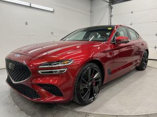 TOP OF THE LINE SPORT ALL-WHEEL DRIVE W/ 365HP 3.3L TWIN-TURBO, QUILTED NAPPA LEATHER, SUNROOF, HEATED & COOLED FRONT SEATS W/ HEATED REAR SEATS, BACKUP/360 CAMERAS, RED BREMBO BRAKE CALIPERS, NAVIGATION AND HEADS UP DISPLAY!!  Lexicon premium audio, adaptive cruise control, forward safety, lane safety, blind spot monitor, remote start, 19-in staggered alloys, heated steering, wireless charging, paddle shifters, dual-zone climate control, full power group incl. power seats w/ driver memory, garage door opener, auto headlights w/ auto highbeams and Sirius XM!