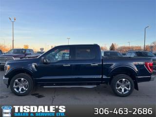 <b>20 inch Chrome Wheels, XTR Package, Trailer Tow Package, Spray-in Bedliner, 360 Camera!</b><br> <br> <br> <br>Check out the large selection of new Fords at Tisdales today!<br> <br>  For a truck that simply does more, and looks better doing it, the Ford F-150 is an obvious choice. <br> <br>The perfect truck for work or play, this versatile Ford F-150 gives you the power you need, the features you want, and the style you crave! With high-strength, military-grade aluminum construction, this F-150 cuts the weight without sacrificing toughness. The interior design is first class, with simple to read text, easy to push buttons and plenty of outward visibility. With productivity at the forefront of design, the F-150 makes use of every single component was built to get the job done right!<br> <br> This antimatter blue metallic Crew Cab 4X4 pickup   has an automatic transmission and is powered by a  400HP 3.5L V6 Cylinder Engine.<br> <br> Our F-150s trim level is XLT. Upgrading to the class leader, this Ford F-150 XLT comes very well equipped with remote keyless entry and remote engine start, dynamic hitch assist, Ford Co-Pilot360 that features lane keep assist, pre-collision assist and automatic emergency braking. Enhanced features include aluminum wheels, chrome exterior accents, SYNC 4 with enhanced voice recognition, Apple CarPlay and Android Auto, FordPass Connect 4G LTE, steering wheel mounted cruise control, a powerful audio system, cargo box lights, power door locks and a rear view camera to help when backing out of a tight spot. This vehicle has been upgraded with the following features: 20 Inch Chrome Wheels, Xtr Package, Trailer Tow Package, Spray-in Bedliner, 360 Camera, Heated Mirrors,  Power Folding Mirrors. <br><br> View the original window sticker for this vehicle with this url <b><a href=http://www.windowsticker.forddirect.com/windowsticker.pdf?vin=1FTFW1E86PFC71441 target=_blank>http://www.windowsticker.forddirect.com/windowsticker.pdf?vin=1FTFW1E86PFC71441</a></b>.<br> <br>To apply right now for financing use this link : <a href=http://www.tisdales.com/shopping-tools/apply-for-credit.html target=_blank>http://www.tisdales.com/shopping-tools/apply-for-credit.html</a><br><br> <br/>    0% financing for 60 months. 1.99% financing for 84 months. <br> Buy this vehicle now for the lowest bi-weekly payment of <b>$445.20</b> with $0 down for 84 months @ 1.99% APR O.A.C. ( Plus applicable taxes -  $699 administration fee included in sale price.   ).  Incentives expire 2024-04-30.  See dealer for details. <br> <br>Tisdales is not your standard dealership. Sales consultants are available to discuss what vehicle would best suit the customer and their lifestyle, and if a certain vehicle isnt readily available on the lot, one will be brought in. o~o