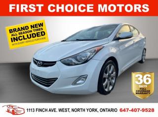 Used 2011 Hyundai Elantra LIMITED ~AUTOMATIC, FULLY CERTIFIED WITH WARRANTY! for sale in North York, ON
