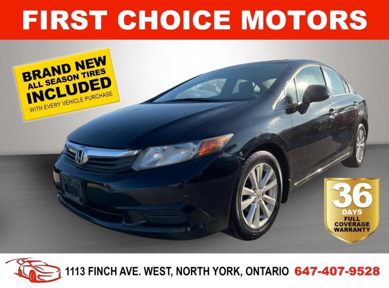 Used 2012 Honda Civic LX ~AUTOMATIC, FULLY CERTIFIED WITH WARRANTY!!!~ for sale in North York, ON