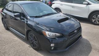CLEAN CARFAX REPORT No Accidents<br><br>2015 SUBARU WRX LIMITED featuring Hands-Free Phone, Back-Up Camera, Heated Seats, Cruise Control, Tilt/Telescopic Steering Wheel, Steering Wheel Mounted Controls, Power Windows, Power/Heated Mirrors, Power Door Locks, Air Conditioning, AM/FM Radio, MP3 Playback In-Dash CD, 6 Total Speakers, Alarm Anti-Theft System, Bluetooth Auxiliary Audio Input, Bluetooth Wireless Data Link, Daytime Running Lights, Fog Lights, LED Headlights, LED Taillights, Multi-Spoke Wheel Spokes.<br><br>Purchase price: $17,299 plus HST and LICENSING<br><br>Safety package is available for $799 and includes Ontario Certification, 3 month or 3000 km Lubrico warranty ($1000 per claim) and oil change.<br>If not certified, by OMVIC regulations this vehicle is being sold AS-lS and is not represented as being in road worthy condition, mechanically sound or maintained at any guaranteed level of quality. The vehicle may not be fit for use as a means of transportation and may require substantial repairs at the purchaser s expense. It may not be possible to register the vehicle to be driven in its current condition.<br><br>CARFAX PROVIDED FOR EVERY VEHICLE<br><br>WARRANTY: Extended warranty with different terms and coverages is available, please ask our representative for more details.<br>FINANCING: Bad Credit? Good Credit? No Credit? We work with you to find the best financing plan that fits your budget. Our specialists are happy to assist you with all necessary information.<br>TRADE-IN OR SELL: Upgrade your ride by trading-in your vehicle and save on taxes, or Sell it to us, and get the best value for your current vehicle.<br><br>Smart Wheels Used Car Dealership<br>642 Dunlop St West, Barrie, ON L4N 9M5<br>Phone: (705)721-1341<br>Email: Info@swcarsales.ca<br>Web: www.swcarsales.ca<br>Terms and conditions may apply. Price and availability subject to change. Contact us for the latest information.<br>