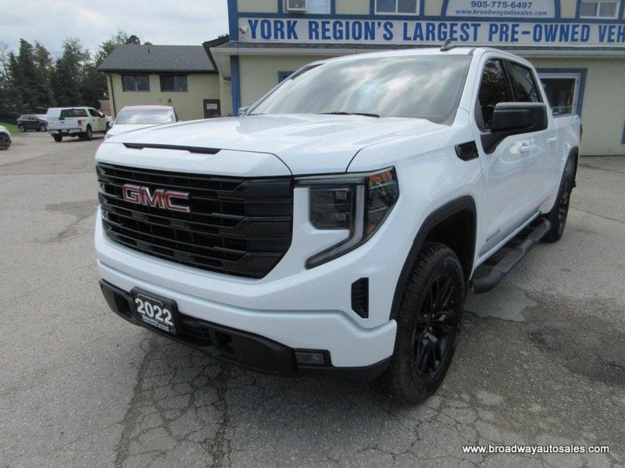 Used 2022 GMC Sierra 1500 LIKE NEW ELEVATION-MODEL 6 PASSENGER 2.7L - TURBO.. 4X4.. CREW-CAB.. SHORTY.. HEATED SEATS & WHEEL.. BACK-UP CAMERA.. BLUETOOTH SYSTEM.. for sale in Bradford, ON
