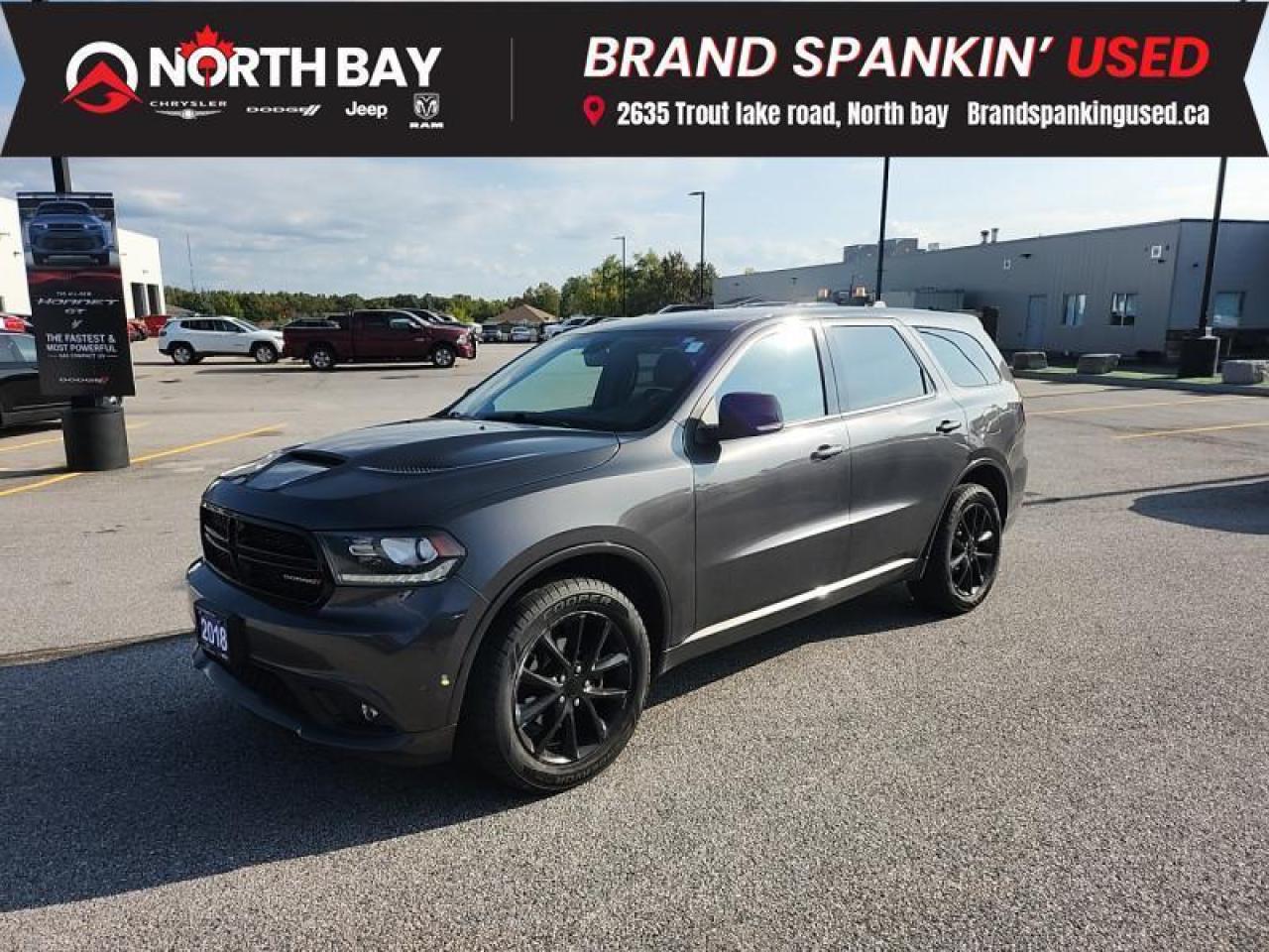 Used 2018 Dodge Durango GT - Certified - Leather Seats - $261 B/W for sale in North Bay, ON