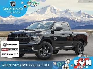 <br> <br>  Get the job done right with this rugged Ram 1500 Classic pickup. <br> <br>The reasons why this Ram 1500 Classic stands above its well-respected competition are evident: uncompromising capability, proven commitment to safety and security, and state-of-the-art technology. From its muscular exterior to the well-trimmed interior, this 2023 Ram 1500 Classic is more than just a workhorse. Get the job done in comfort and style while getting a great value with this amazing full-size truck. <br> <br> This diamond black crystal pearlcoat Quad Cab 4X4 pickup   has a 8 speed automatic transmission and is powered by a  305HP 3.6L V6 Cylinder Engine.<br> <br> Our 1500 Classics trim level is Express. This Ram 1500 Express features upgraded aluminum wheels, front fog lamps and USB connectivity, along with a great selection of standard features such as class II towing equipment including a hitch, wiring harness and trailer sway control, heavy-duty suspension, cargo box lighting, and a locking tailgate. Additional features include heated and power adjustable side mirrors, UCconnect 3, cruise control, air conditioning, vinyl floor lining, and a rearview camera. This vehicle has been upgraded with the following features: Sub Zero Package, Express Value Package, Mopar Sport Performance Hood. <br><br> View the original window sticker for this vehicle with this url <b><a href=http://www.chrysler.com/hostd/windowsticker/getWindowStickerPdf.do?vin=1C6RR7FG3PS576309 target=_blank>http://www.chrysler.com/hostd/windowsticker/getWindowStickerPdf.do?vin=1C6RR7FG3PS576309</a></b>.<br> <br/> Total  cash rebate of $12486 is reflected in the price. Credit includes up to 20% MSRP.  6.49% financing for 96 months. <br> Buy this vehicle now for the lowest weekly payment of <b>$172.46</b> with $0 down for 96 months @ 6.49% APR O.A.C. ( taxes included, Plus applicable fees   ).  Incentives expire 2024-07-02.  See dealer for details. <br> <br>Abbotsford Chrysler, Dodge, Jeep, Ram LTD joined the family-owned Trotman Auto Group LTD in 2010. We are a BBB accredited pre-owned auto dealership.<br><br>Come take this vehicle for a test drive today and see for yourself why we are the dealership with the #1 customer satisfaction in the Fraser Valley.<br><br>Serving the Fraser Valley and our friends in Surrey, Langley and surrounding Lower Mainland areas. Abbotsford Chrysler, Dodge, Jeep, Ram LTD carry premium used cars, competitively priced for todays market. If you don not find what you are looking for in our inventory, just ask, and we will do our best to fulfill your needs. Drive down to the Abbotsford Auto Mall or view our inventory at https://www.abbotsfordchrysler.com/used/.<br><br>*All Sales are subject to Taxes and Fees. The second key, floor mats, and owners manual may not be available on all pre-owned vehicles.Documentation Fee $699.00, Fuel Surcharge: $179.00 (electric vehicles excluded), Finance Placement Fee: $500.00 (if applicable)<br> Come by and check out our fleet of 80+ used cars and trucks and 130+ new cars and trucks for sale in Abbotsford.  o~o