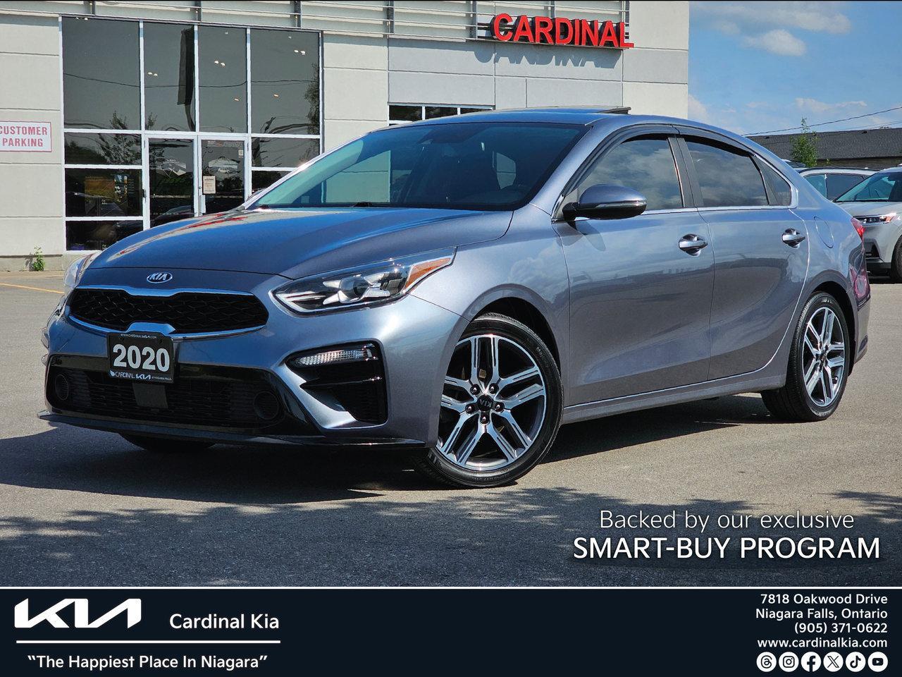 Used 2020 Kia Forte EX PREMIUM, Sunroof, Apple CarPlay and Android Aut for sale in Niagara Falls, ON