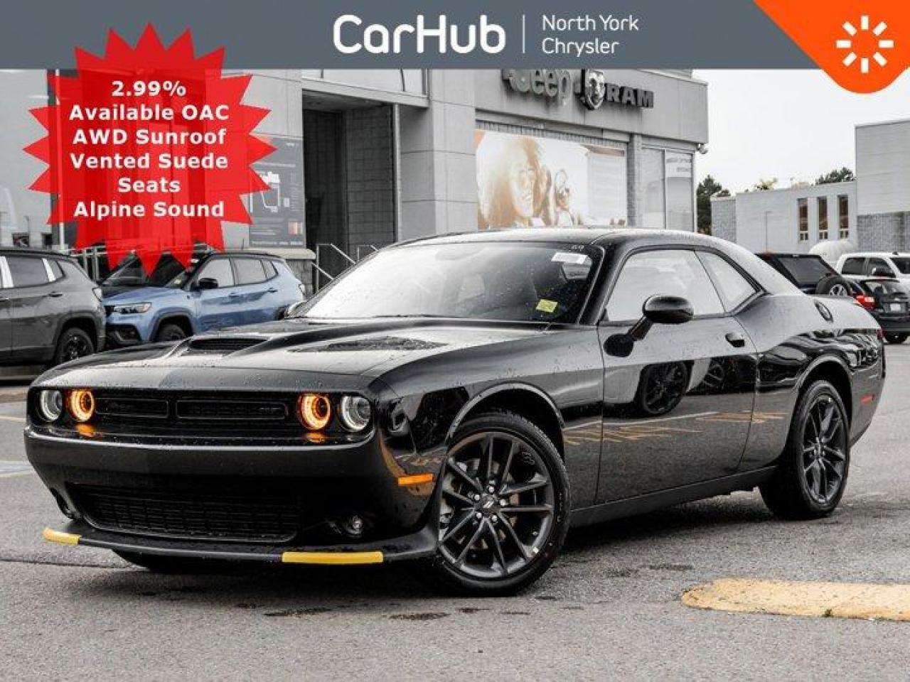 
This brand new 2023 Dodge Challenger GT AWD is a force to be reckoned with! It boasts a Regular Unleaded V-6 3.6 L/220 engine powering this Automatic transmission. Wheels: 20 Black Noise, Transmission: 8-Speed TORQUEFLITE AUTOMATIC.

 

This Dodge Challenger Features the Following Options

 

Plus Group $3,895

Power Sunroof $1,495

Alpine Audio Group $495

Blacktop Package $475

 

Heated & Vented Leather/Alcantara Performance Front Seats w Drivers Power & Memory, Heated Power Adjustable Steering Wheel, Sunroof, Remote Start, Blind Spot Detection, 8.4 Touchscreen Display, Backup Camera w ParkSense, AWD, ALPINE Sound, Super Track Pak & Sport Modes, Paddle Shifters, Launch Control, Dual Zone Climate w Rear Vents, Smartphone Projection, AM/FM/SiriusXM-Ready, Bluetooth, USB/AUX, WiFi Capable, Performance Pages, Push Button Start, Hill Start Assist, Power Windows & Mirrors, Steering Wheel Media Controls, Auto Lights, Mirror Dimmer, Garage Door Opener, PACKAGE 21J -inc: Engine: 3.6L Pentastar VVT V6, Transmission: 8-Speed TorqueFlite Automatic, BLACKTOP PACKAGE -inc: Wheels: 20 Black Noise, Black Fuel-Filler Door, Gloss Black IP Cluster Trim Rings, Black Dodge Tail Lamp Badge, GT Black Grille Badge, Black Grille w/Bezel, Challenger Blacktop Grille Badge, Black AWD Rhombi Badge, RADIO: UCONNECT 4C W/8.4 DISPLAY, POWER SUNROOF, PLUS GROUP -inc: Power Tilt/Telescoping Steering Column, Dodge Performance Pages, Blind-Spot/Rear Cross-Path Detection, Steering Wheel-Mounted Shift Control, Body-Coloured Power Multi-Function Mirrors, Bright Pedals, Fog Lamps, Premium-Stitched Dash Panel, Shark Fin Antenna, High Intensity Discharge Headlamps, Door Trim Panels w/Ambient Lighting, Heated Steering Wheel, Leather-Wrapped Perforated Steering Wheel, Deluxe Security Alarm, PITCH BLACK, ENGINE: 3.6L PENTASTAR VVT V6, BLACK NAPPA LEATHER/ALCANTARA PERFORMANCE SEATS -inc: Front Ventilated Seats, Front Heated Seats, Radio/Driver Seat/Mirrors w/Memory, ALPINE AUDIO GROUP -inc: 506-Watt Amplifier, 9 Alpine Speakers & Subwoofer, Surround Sound.

 

Dont miss out on this one!

 

Drive Happy with CarHub
*** All-inclusive, upfront prices -- no haggling, negotiations, pressure, or games

*** Purchase or lease a vehicle and receive a $1000 CarHub Rewards card for Service

*** All available manufacturer rebates have been applied and included in our sale price

*** Purchase this vehicle fully online on CarHub websites

 

Transparency Statement
Due to current circumstances, shortage of inventory, and to prevent exports and non-retail purchases, cash sales are restricted to local customers residing within 8 km of our CarHub dealerships. $750 fee for all finance/lease deals -- no hidden costs. While every effort is taken to avoid errors, technical or human error can occur, so please confirm vehicle features, options, materials, and other specs with your CarHub representative. Prices, rates and payments are subject to change without notice. Please see our website for more details.
