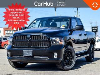 This RAM 1500 Classic Express Night Edition 4x4 Quad Cab 64 Box has a powerful Regular Unleaded V-6 3.6 L/220 engine powering this Automatic transmission. ENGINE: 3.6L PENTASTAR VVT V6 (STD), Our advertised prices are for consumers (i.e. end users) only.
 

This RAM 1500 Classic Express 4x4 Features the Following Options 
Diamond Black Crystal Pearl $495

Premium cloth front bucket seats $595

3.55 rear axle ratio $195

Wheel & Sound Group $1,095

Night Edition $1,545

Electronics Convenience Group $350

Sub Zero Package $1,645
Lease for $130 + tax weekly / 48 months @ 9.89%$1895 Down$5645 Due on delivery (down payment + tax + freight + air + 1st month payment + ppsa) 12,000 km/year, $.20/km for excessBuyback $34473 + hst
 

A/C with dual--zone automatic temperature control Black exterior badging Black painted honeycomb grille Black 5.7L HEMI badge Black R_A_M tailgate badge Black 4x4 badge Black dual exhaust tips Google Android Auto USB mobile projection 8.4--inch touchscreen Apple CarPlay capable SiriusXM satellite radio SiriusXM Guardian--included trial Integrated Centre stack radio Uconnect 5 with 8.4--in display SiriusXM radio service , Front heated seats Rear 60/40 split--folding bench seat 115--volt auxiliary power outlet Power lumbar adjust Power 10--way driver seat including 2--way lumbar Security alarm Heated steering wheel Steering wheel--mounted audio controls Leather--wrapped steering wheel Remote start system, Park View Rear Back--Up Camera 4--wheel anti--lock disc brakes Electronic Stability Control Tire pressure monitoring system Automatic headlamps 4--pin wiring harness Engine block heater 730--amp maintenance--free battery 12--volt auxiliary power outlet Air conditioning Cruise control Power windows with front 1--touch up and down Hands--free phone communication, Fog lamps Park--Sense Rear Park Assist System, Second--row in--floor storage bins Carpet floor covering Front floor mats Rear floor mats Remote keyless entry, 20Alloy Rims
These options are based on an incoming vehicle, so detailed specs and pricing may differ. Please inquire for more information. 
Drive Happy with CarHub
*** All-inclusive, upfront prices -- no haggling, negotiations, pressure, or games

*** Purchase or lease a vehicle and receive a $1000 CarHub Rewards card for Service

*** All available manufacturer rebates have been applied and included in our sale price

*** Purchase this vehicle fully online on CarHub websites

 
Transparency StatementOnline prices and payments are for finance purchases -- please note there is a $750 finance/lease fee. Cash purchases for used vehicles have a $2,200 surcharge (the finance price + $2,200), however cash purchases for new vehicles only have tax and licensing extra -- no surcharge. NEW vehicles priced at over $100,000 including add-ons or accessories are subject to the additional federal luxury tax. While every effort is taken to avoid errors, technical or human error can occur, so please confirm vehicle features, options, materials, and other specs with your CarHub representative. This can easily be done by calling us or by visiting us at the dealership. CarHub used vehicles come standard with 1 key. If we receive more than one key from the previous owner, we include them with the vehicle. Additional keys may be purchased at the time of sale. Ask your Product Advisor for more details. Payments are only estimates derived from a standard term/rate on approved credit. Terms, rates and payments may vary. Prices, rates and payments are subject to change without notice. Please see our website for more details.