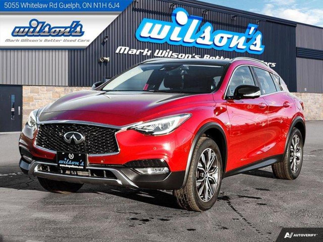 Used 2017 Infiniti QX30 AWD - Navigation, Leather, 360 Camera, Fixed Panel Moonroof, Reverse Camera, Alloy Wheels & More! for sale in Guelph, ON