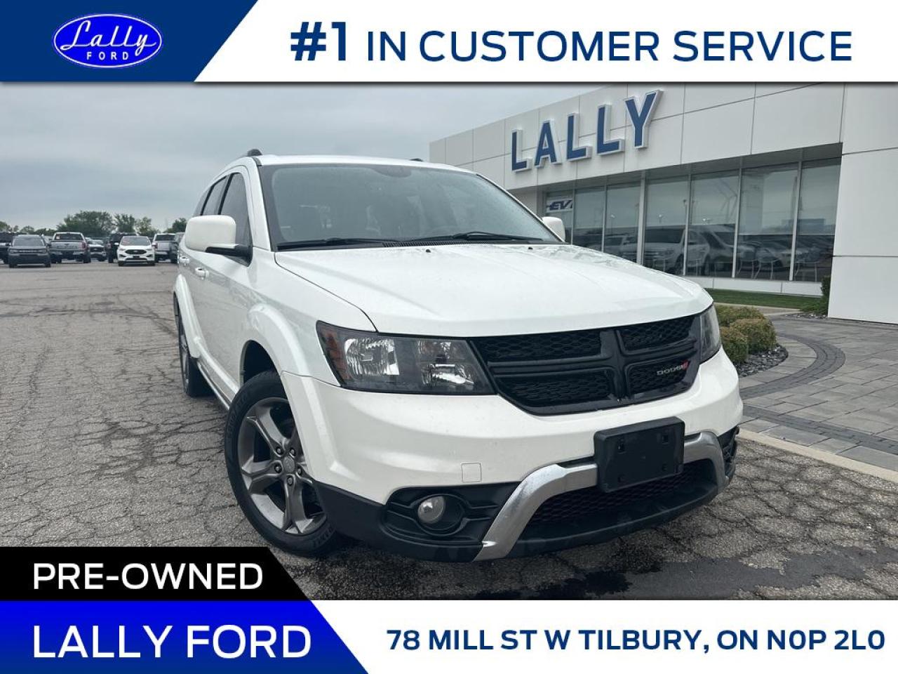 Used 2016 Dodge Journey Crossroad, 7 Passenger, Nav, roof, Rear DVD! for sale in Tilbury, ON