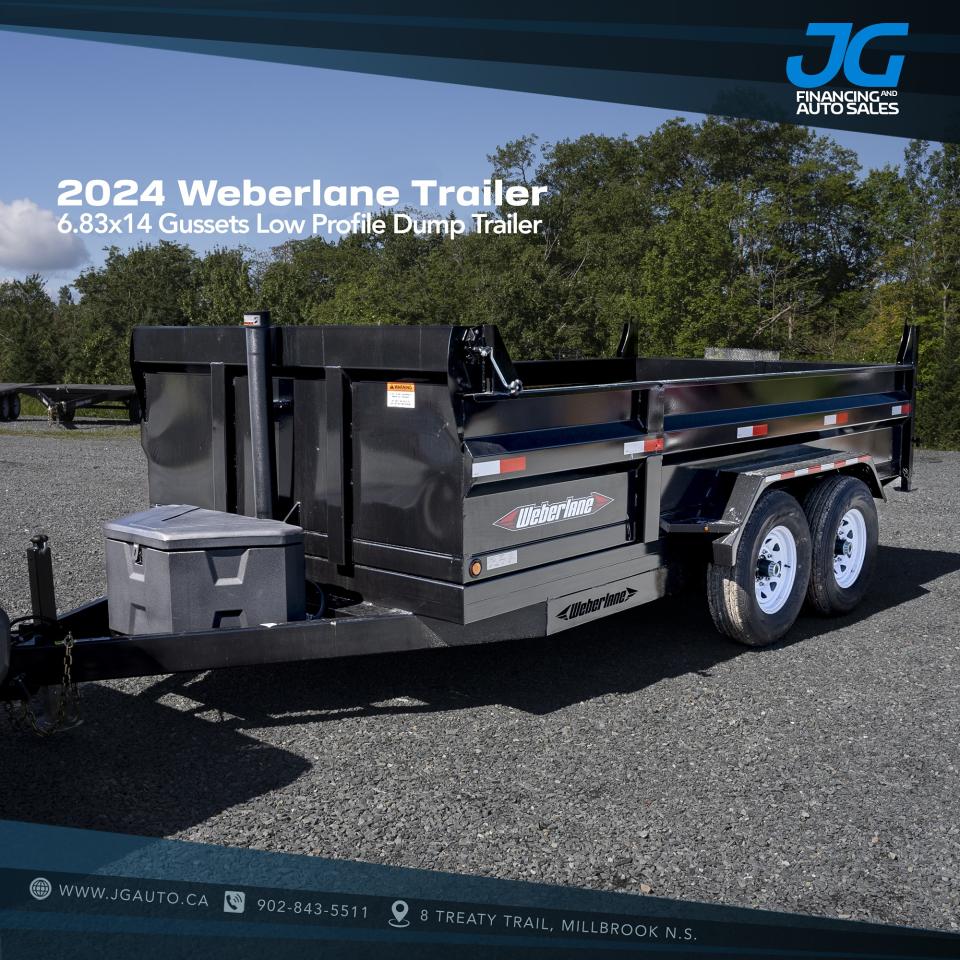 2024 Weberlane - 6.83x14 Gussets Low Profile Dump Trailer