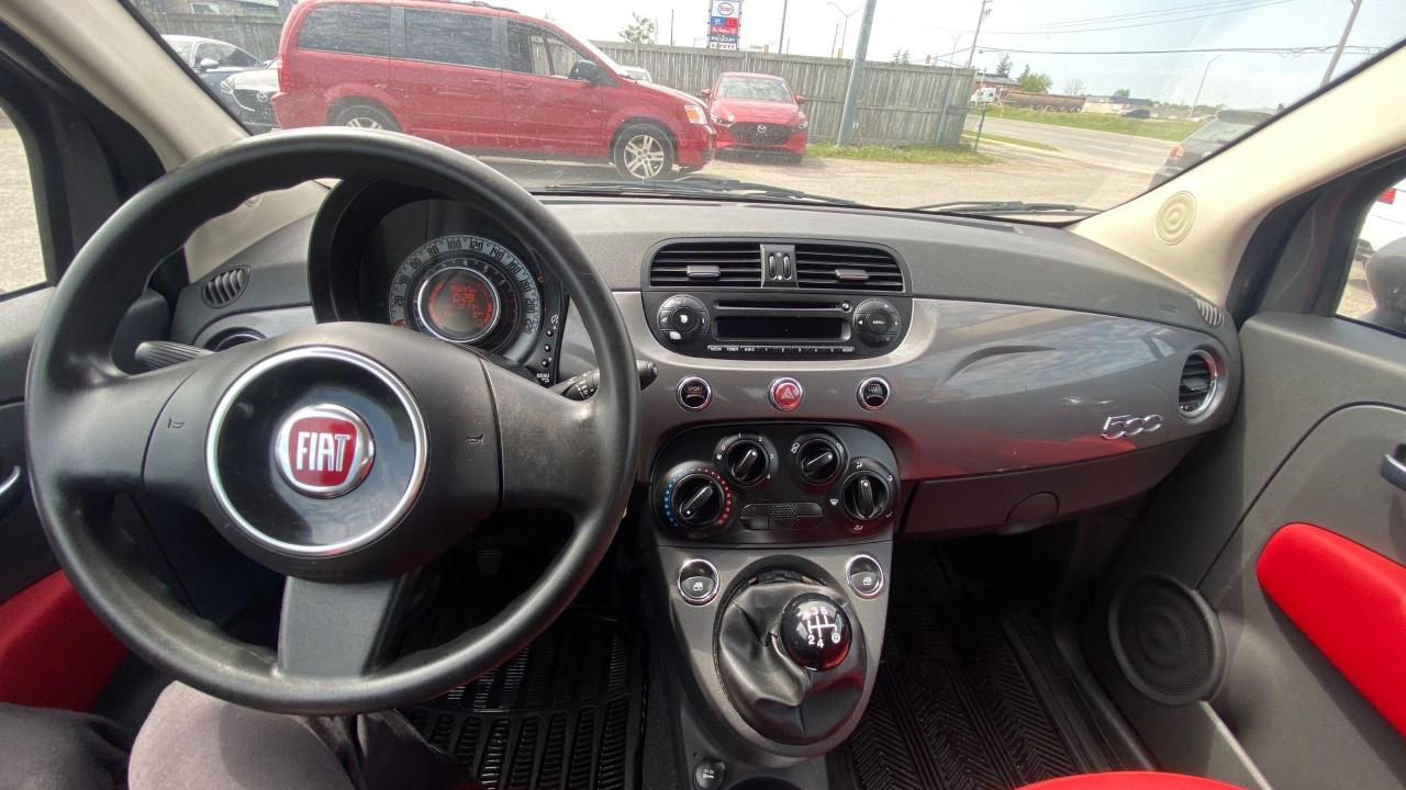 2013 Fiat 500 POP*ALLOYS*RED INTERIOR*MANUAL*ONLY 96KMS*AS IS - Photo #11