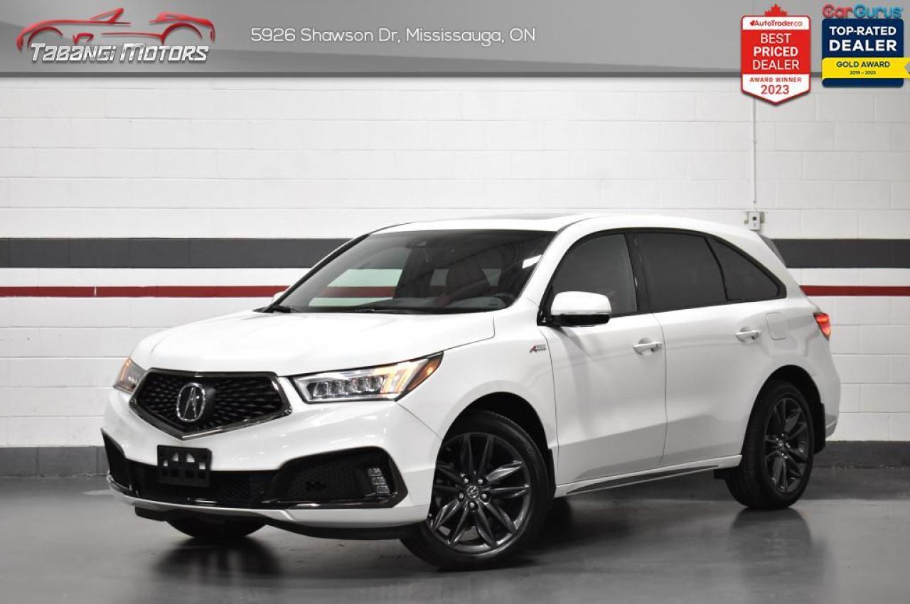 Used 2020 Acura MDX A-Spec  Navigation Sunroof Red Leather Carplay Lane Keep for sale in Mississauga, ON