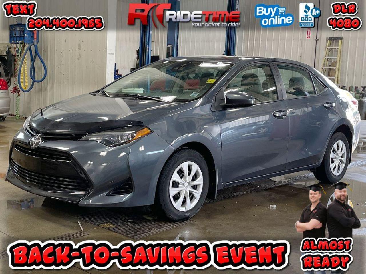 Used 2017 Toyota Corolla CE for sale in Winnipeg, MB