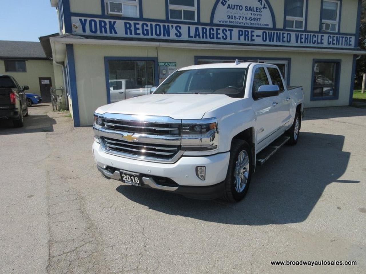 2016 Chevrolet Silverado 1500 LOADED HIGH-COUNTRY-EDITION 5 PASSENGER 5.3L - V8.. 4X4.. CREW-CAB.. SHORTY.. NAVIGATION.. LEATHER.. HEATED/AC SEATS.. SUNROOF.. BACK-UP CAMERA.. Photo