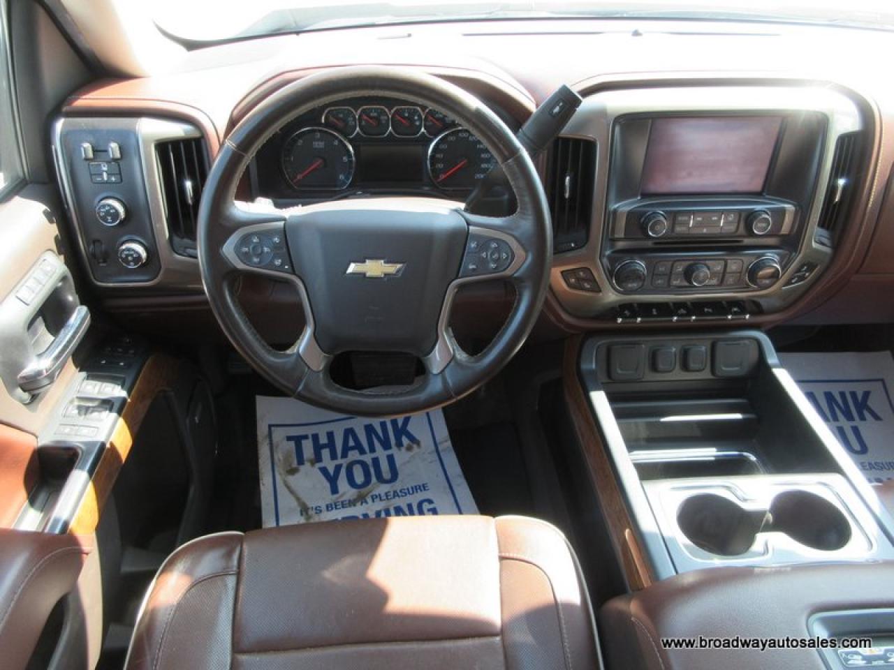 2016 Chevrolet Silverado 1500 LOADED HIGH-COUNTRY-EDITION 5 PASSENGER 5.3L - V8.. 4X4.. CREW-CAB.. SHORTY.. NAVIGATION.. LEATHER.. HEATED/AC SEATS.. SUNROOF.. BACK-UP CAMERA.. Photo