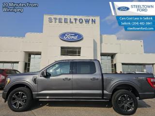 <b>Leather Seats, 20  inch Aluminum Wheels, Ford Co-Pilot360 Assist +, Lariat Sport Package, Power Running Boards!</b><br> <br> <br> <br>We value your TIME, we wont waste it or your gas is on us!   We offer extended test drives and if you cant make it out to us we will come straight to you!<br> <br>  A true class leader in towing and hauling capabilities, this 2023 Ford F-150 isnt your usual work truck, but the best in the business. <br> <br>The perfect truck for work or play, this versatile Ford F-150 gives you the power you need, the features you want, and the style you crave! With high-strength, military-grade aluminum construction, this F-150 cuts the weight without sacrificing toughness. The interior design is first class, with simple to read text, easy to push buttons and plenty of outward visibility. With productivity at the forefront of design, the F-150 makes use of every single component was built to get the job done right!<br> <br> This carbonized grey metallic Crew Cab 4X4 pickup   has an automatic transmission and is powered by a  325HP 2.7L V6 Cylinder Engine.<br> <br> Our F-150s trim level is Lariat. This luxurious Ford F-150 Lariat comes loaded with premium features such as leather heated and cooled seats, body colored exterior accents, a proximity key with push button start and smart device remote start, pro trailer backup assist and Ford Co-Pilot360 that features lane keep assist, blind spot detection, pre-collision assist with automatic emergency braking and rear parking sensors. Enhanced features also includes unique aluminum wheels, SYNC 4 with enhanced voice recognition featuring connected navigation, Apple CarPlay and Android Auto, FordPass Connect 4G LTE, power adjustable pedals, a powerful Bang & Olufsen audio system with SiriusXM radio, cargo box lights, dual zone climate control and a handy rear view camera to help when backing out of tight spaces. This vehicle has been upgraded with the following features: Leather Seats, 20  Inch Aluminum Wheels, Ford Co-pilot360 Assist +, Lariat Sport Package, Power Running Boards, 360 Camera. <br><br> View the original window sticker for this vehicle with this url <b><a href=http://www.windowsticker.forddirect.com/windowsticker.pdf?vin=1FTEW1EP1PFC44540 target=_blank>http://www.windowsticker.forddirect.com/windowsticker.pdf?vin=1FTEW1EP1PFC44540</a></b>.<br> <br>To apply right now for financing use this link : <a href=http://www.steeltownford.com/?https://CreditOnline.dealertrack.ca/Web/Default.aspx?Token=bf62ebad-31a4-49e3-93be-9b163c26b54c&La target=_blank>http://www.steeltownford.com/?https://CreditOnline.dealertrack.ca/Web/Default.aspx?Token=bf62ebad-31a4-49e3-93be-9b163c26b54c&La</a><br><br> <br/> Weve discounted this vehicle $5500. Total  cash rebate of $9500 is reflected in the price. Credit includes $9,500 Non-Stackable Cash Purchase Assistance. Credit is available in lieu of subvented financing rates.  Incentives expire 2024-04-30.  See dealer for details. <br> <br>Family owned and operated in Selkirk for 35 Years.  <br>Steeltown Ford is located just 20 minutes North of the Perimeter Hwy, with an onsite banking center that offers free consultations. <br>Ask about our special dealer rates available through all major banks and credit unions.<br>Dealer retains all rebates, plus taxes, govt fees and Steeltown Protect Plus.<br>Steeltown Ford Protect Plus includes:<br>- Life Time Tire Warranty <br>Dealer Permit # 1039<br><br><br> Come by and check out our fleet of 100+ used cars and trucks and 220+ new cars and trucks for sale in Selkirk.  o~o