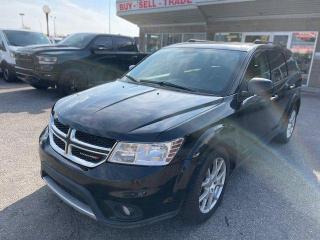 <div>2017 DODGE JOURNEY GT WITH 116774 KMS, 7 PASSENGERS, ALL-WHEEL DRIVE, HEATED STEERING WHEEL, PUSH BUTTON START, BLUETOOTH, USB/AUX, HEATED SEATS, LEATHER SEATS, CD/RADIO, AC, POWER WINDOWS LOCKS SEATS, ALPINE SOUND SYSTEM AND MORE!</div>