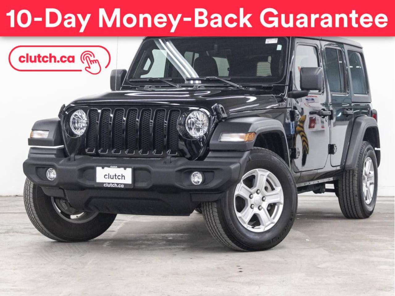 Used 2022 Jeep Wrangler Unlimited Sport S 4WD w/ Apple CarPlay & Android Auto, Alpine Sound System, Nav for sale in Toronto, ON