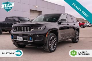 <p><strong>Unveiling the 2022 Grand Cherokee Overland 4XE: A Fusion of Luxury and Efficiency</strong></p>

<p>Embark on an exceptional journey with the 2022 Grand Cherokee Overland 4XE, a vehicle that seamlessly blends the legendary Jeep capability with groundbreaking plug-in hybrid technology. This model stands out as a testament to Jeep's commitment to innovation, luxury, and sustainability. The Grand Cherokee Overland 4XE is designed for those who demand superior performance, unparalleled comfort, and eco-conscious driving options.</p>

<p><strong>Eco-Power Meets Refined Performance:</strong> At the heart of the Grand Cherokee Overland 4XE is the robust 2.0L DOHC I-4 DI Turbo PHEV engine paired with an 8-speed TorqueFlite automatic PHEV transmission. This dynamic duo delivers an exhilarating drive that's both powerful and efficient, offering a greener footprint without sacrificing the thrill of the drive. The advanced plug-in hybrid technology not only ensures a quieter, more efficient journey but also provides the torque and response you need for both city driving and off-road adventures.</p>

<p><strong>Elegance Defined:</strong> Dressed in the sophisticated Diamond Black Crystal Pearl and adorned with Nappa leather-faced seats, the Grand Cherokee Overland 4XE exudes elegance from every angle. Its exterior is a harmonious blend of strength and style, while the interior offers a sanctuary of comfort and luxury. The Global Black interior with Global Black seats invites passengers into a world where every detail is crafted for comfort and elegance.</p>

<p><strong>Advanced Technology for an Enhanced Journey:</strong> The Grand Cherokee Overland 4XE is a technological marvel, equipped with cutting-edge features designed to enhance every journey. The Quadra-Lift air suspension and Selec-Terrain Traction Management System ensure optimal performance across various terrains. Meanwhile, the CommandView dual-pane panoramic sunroof opens up the cabin to natural light, offering breathtaking views of the sky above.</p>

<p><strong>Entertainment and Connectivity at Your Fingertips:</strong> Entertainment is never an afterthought in the Grand Cherokee Overland 4XE. The Rear Seat Video Group I package, including seatback video screens and Amazon Fire TV Built-In, ensures passengers enjoy every moment on the road. The 19 speaker McIntosh audio system with a 950-watt amplifier envelops the cabin in rich, immersive sound, transforming your vehicle into a moving concert hall.</p>

<p><strong>Safety and Comfort in Harmony:</strong> Safety is paramount in the Grand Cherokee Overland 4XE, featuring an array of advanced safety technologies such as Adaptive Cruise Control, Blind-Spot Monitoring, and Full-Speed Forward Collision Warning Plus. Comfort is equally prioritized, with front heated and ventilated seats, a heated steering wheel, and second-row heated seats, ensuring a cozy environment for all passengers, regardless of the weather outside.</p>

<p>The 2022 Grand Cherokee Overland 4XE is more than just a vehicle; it's a statement. It represents the pinnacle of Jeep's engineering, combining the thrill of driving with the conscientiousness of hybrid technology. Whether navigating urban landscapes or exploring rugged terrains, the Grand Cherokee Overland 4XE delivers a driving experience that is both exhilarating and responsible. Experience the future of luxury SUVs with the Grand Cherokee Overland 4XE, where elegance and efficiency converge.</p>
<p> </p>

<p><em>Note: This is a used demo vehicle. The price may include added aftermarket accessories. Please contact dealer for details and current mileage.</em></p>

<h4>BUY WITH COMPLETE CONFIDENCE</h4>

<p>AutoIQ Exclusive Pre-Owned Program<br />
Shop online or in-store, any way you want it<br />
Virtual trade estimate & appraisal<br />
Virtual credit approval & eSignature<br />
7-Day Money Back Guarantee*</p>

<p>The AutoIQ Dealership Group came together in 2016 with a mission to deliver an exceptional car-buying experience. With 16 dealerships across Ontario, offering 14 brands and over 2500 vehicles in stock, AutoIQ customers can expect great selection, value, and trust. Buying a new vehicle is a significant purchase, and we want to ensure that you LOVE it! Whether you are purchasing a new or quality pre-owned vehicle from us, we offer attractive financing rates and flexible terms, regardless of your credit.</p>

<p>SPECIAL NOTE: This vehicle is reserved for AutoIQs retail customers only. Please, no dealer calls. Errors and omissions excepted.</p>

<p>*As-traded, specialty or high-performance vehicles are excluded from the 7-Day Money Back Guarantee Program (including, but not limited to Ford Shelby, Ford mustang GT, Ford Raptor, Chevrolet Corvette, Camaro 2SS, Camaro ZL1, V-Series Cadillac, Dodge/Jeep SRT, Hyundai N Line, all electric models)</p>

<p>INSGMT</p>