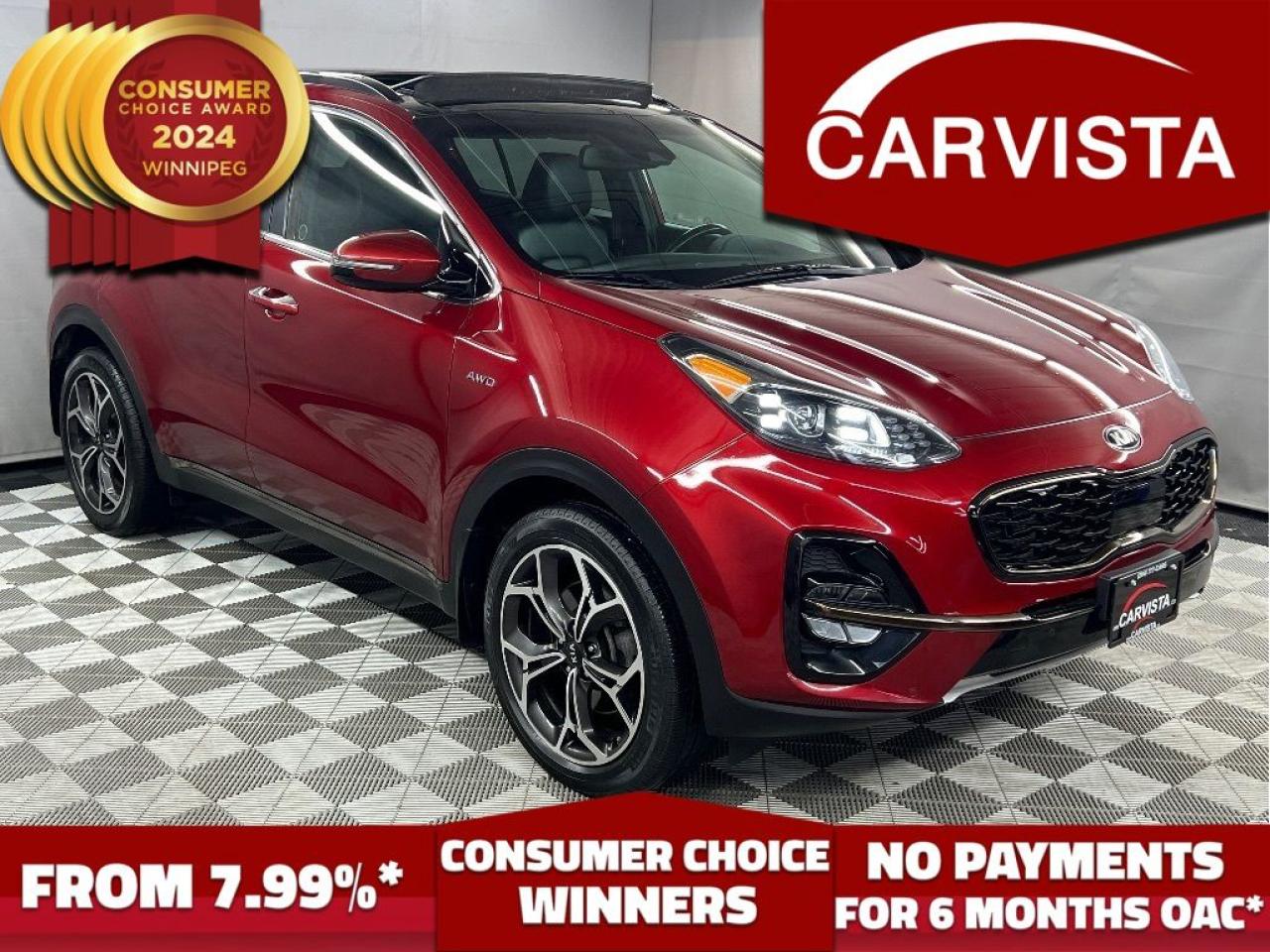 Used 2020 Kia Sportage SX-T AWD - FACTORY WARRANTY/CARPLAY/NAV - for sale in Winnipeg, MB