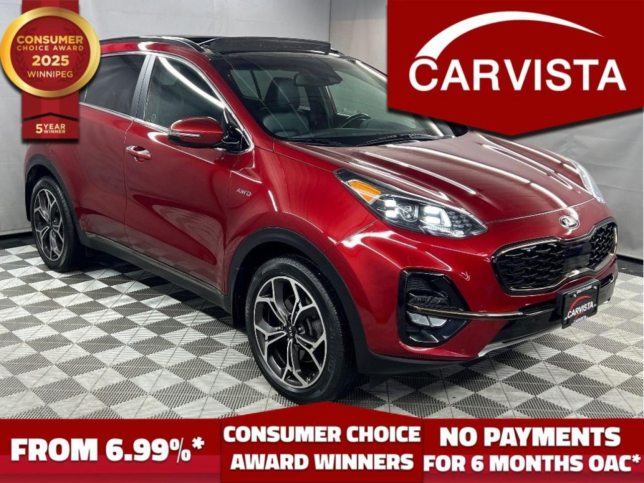 Used 2020 Kia Sportage SX-T AWD - FACTORY WARRANTY/CARPLAY/NAV - for sale in Winnipeg, MB