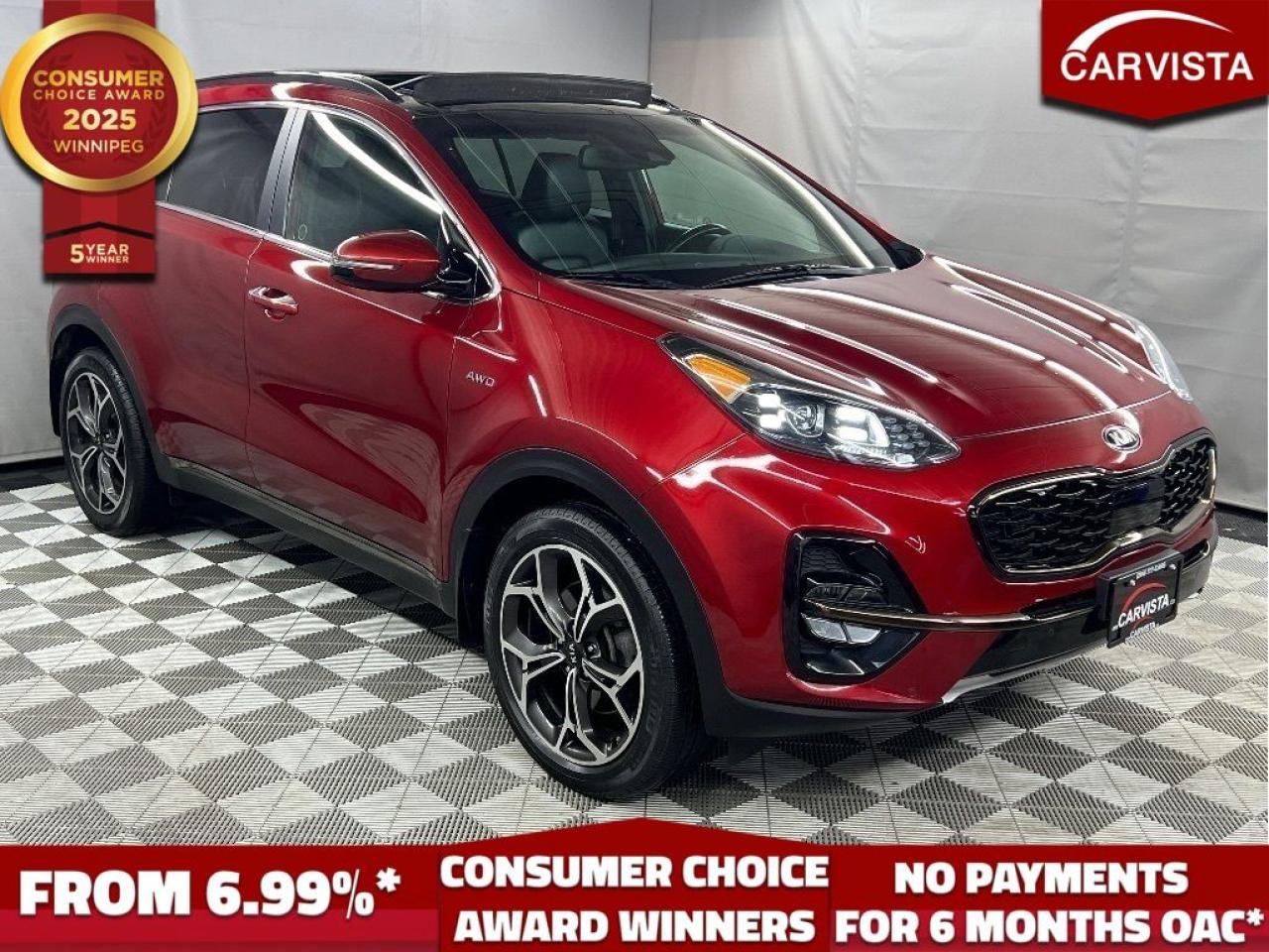 Used 2020 Kia Sportage SX-T AWD - CARPLAY/NAVIGATION/HEATED-COOLED SEATS for sale in Winnipeg, MB