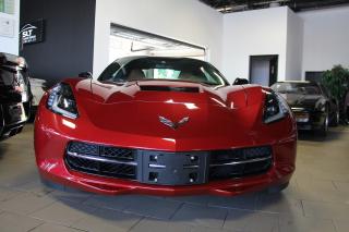 <p>2015 CORVETTE Z51 3LT WITH ONLY 6900KMS.AND 7 SPEED MANUAL!!  CANDY PEARL RED WITH CUIO INT!  3LT PREFERED EQUIPMENT GROUP, AUDIO SYSTEM WITH NAV, FRONT VISION CAMERA WITH PERFORMANCE DATA AND IDEO RECORDER, FRONT SPORT BUCKET SEATS, HEATED /VENTED WITH LEATHER SEATING SURFACES, POWER ADJUSTABLE LUMBAR AND SIDE BOLSTERS, CUSTOM LEATHER WRAPPED INT PACKAGE, SUEDED MICROFIBER-WRAPPED UPPER INT TRIM, MEMORY PACKAGE (SEATS, MIRRORS AND TILT, TELESCOPIC STEERING WHEEL) ADVANCED THEFT DETERRENT SYSTEM, BOSE PRIMIUM SPEAKERS WITH SURROUND AMP, HEAD UP DISPLAY, UNI HOME REMOTE, AUTO DIMMING ISRV MIRROR AND DRIVER SIDE EXTERIOR MIRROR, CARGO NET AND LUGGAGE SHADE! PLEASE CALL TO DISCUSS AND ARRANGE A VIEWING!  THANK YOU, VITO  </p>