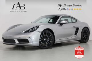 This beautiful 2019 Porsche 718 Cayman has a clean carfax report.  Equipped with a thrilling 6-speed manual transmission, every shift becomes a symphony of control. The 19-inch wheels elevate your style and grip the road, while the BOSE sound system envelops you in a world of immersive audio, making every drive a captivating journey of both sight and sound.

Key features Include:

- Equipped with a responsive 6-speed manual gearbox
- Apple CarPlay
- High-performance brakes
- BOSE Sound System
- Bluetooth and smartphone integration for seamless communication
- Climate Control
- Keyless Entry
- Parking Sensors
- Backup Camera
- Cruise Control
- Sirius XM Radio
- Extended Range Fuel Tank
- Fire Extinguisher
- GT Sport Steering Wheel
- Sport Seats Plus (2-way)

NOW OFFERING 3 MONTH DEFERRED FINANCING PAYMENTS ON APPROVED CREDIT.  

Looking for a top-rated pre-owned luxury car dealership in the GTA? Look no further than Toronto Auto Brokers (TAB)! Were proud to have won multiple awards, including the 2023 GTA Top Choice Luxury Pre Owned Dealership Award, 2023 CarGurus Top Rated Dealer, 2023 CBRB Dealer Award, the 2023 Three Best Rated Dealer Award, and many more!

With 30 years of experience serving the Greater Toronto Area, TAB is a respected and trusted name in the pre-owned luxury car industry. Our 30,000 sq.Ft indoor showroom is home to a wide range of luxury vehicles from top brands like BMW, Mercedes-Benz, Audi, Porsche, Land Rover, Jaguar, Aston Martin, Bentley, Maserati, and more. And we dont just serve the GTA, were proud to offer our services to all cities in Canada, including Vancouver, Montreal, Calgary, Edmonton, Winnipeg, Saskatchewan, Halifax, and more.

At TAB, were committed to providing a no-pressure environment and honest work ethics. As a family-owned and operated business, we treat every customer like family and ensure that every interaction is a positive one. Come experience the TAB Lifestyle at its truest form, luxury car buying has never been more enjoyable and exciting!

We offer a variety of services to make your purchase experience as easy and stress-free as possible. From competitive and simple financing and leasing options to extended warranties, aftermarket services, and full history reports on every vehicle, we have everything you need to make an informed decision. We welcome every trade, even if youre just looking to sell your car without buying, and when it comes to financing or leasing, we offer same day approvals, with access to over 50 lenders, including all of the banks in Canada. Feel free to check out your own Equifax credit score without affecting your credit score, simply click on the Equifax tab above and see if you qualify.

So if youre looking for a luxury pre-owned car dealership in Toronto, look no further than TAB! We proudly serve the GTA, including Toronto, Etobicoke, Woodbridge, North York, York Region, Vaughan, Thornhill, Richmond Hill, Mississauga, Scarborough, Markham, Oshawa, Peteborough, Hamilton, Newmarket, Orangeville, Aurora, Brantford, Barrie, Kitchener, Niagara Falls, Oakville, Cambridge, Kitchener, Waterloo, Guelph, London, Windsor, Orillia, Pickering, Ajax, Whitby, Durham, Cobourg, Belleville, Kingston, Ottawa, Montreal, Vancouver, Winnipeg, Calgary, Edmonton, Regina, Halifax, and more.

Call us today or visit our website to learn more about our inventory and services. And remember, all prices exclude applicable taxes and licensing, and vehicles can be certified at an additional cost of $799.