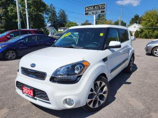 <p><span style=font-family: Segoe UI, sans-serif; font-size: 18px;>SUPER CLEAN CLEAR WHITE ON BLACK FOUR DOOR KIA WAGON W/ EXCELLENT MILEAGE AND LUXURY TRIM PACKAGE, EQUIPPED W/ THE VERY FUEL EFFICIENT 4 CYLINDER 2.0L DOHC ECO ENGINE, LOADED W/ LEATHER/HEATED/POWER SEATS, POWER MOONROOF, REAR-VIEW CAMERA, BLUETOOTH CONNECTION, AUTOMATIC HEADLIGHTS, ALLOY RIMS, PUSH BUTTON START, FOG LIGHTS, TINTED WINDOWS, POWER LOCKS/WINDOWS AND MIRRORS, KEYLESS ENTRY, AIR CONDITIONING, WARRANTIES AND MUCH MORE! This vehicle comes certified with all-in pricing excluding HST tax and licensing. Also included is a complimentary 36 days complete coverage safety and powertrain warranty, and one year limited powertrain warranty. Please visit our website at www.bossauto.ca today!</span></p>