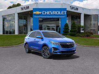 <b>Sunroof, Leather Seats, Remote Engine Start, Power Liftgate, SiriusXM Radio!</b><br> <br>   With plenty of cargo and passenger space, plus all the cool features you expect of a modern family vehicle, this 2024 Chevrolet Equinox is an easy choice for your adventure vehicle. <br> <br>This extremely competent Chevy Equinox is a rewarding SUV that doubles down on versatility, practicality and all-round reliability. The dazzling exterior styling is sure to turn heads, while the well-equipped interior is put together with great quality, for a relaxing ride every time. This 2024 Equinox is sure to be loved by the whole family.<br> <br> This riptide metallic SUV  has an automatic transmission and is powered by a  175HP 1.5L 4 Cylinder Engine.<br> <br> Our Equinoxs trim level is RS. The RS trim of the Equinox adds in blacked out exterior styling elements, with a power liftgate for rear cargo access, blind spot detection and dual-zone climate control, and is decked with great standard features such as front heated seats with lumbar support, remote engine start, air conditioning, remote keyless entry, and a 7-inch infotainment touchscreen with Apple CarPlay and Android Auto, along with active noise cancellation. Safety on the road is assured with automatic emergency braking, forward collision alert, lane keep assist with lane departure warning, front and rear park assist, and front pedestrian braking. This vehicle has been upgraded with the following features: Sunroof, Leather Seats, Remote Engine Start, Power Liftgate, Siriusxm Radio, Climate Control,  Air Conditioning. <br><br> <br>To apply right now for financing use this link : <a href=https://www.taylorautomall.com/finance/apply-for-financing/ target=_blank>https://www.taylorautomall.com/finance/apply-for-financing/</a><br><br> <br/>    4.49% financing for 84 months. <br> Buy this vehicle now for the lowest bi-weekly payment of <b>$280.53</b> with $0 down for 84 months @ 4.49% APR O.A.C. ( Plus applicable taxes -  Plus applicable fees   / Total Obligation of $51059  ).  Incentives expire 2024-04-30.  See dealer for details. <br> <br> <br>LEASING:<br><br>Estimated Lease Payment: $243 bi-weekly <br>Payment based on 6.9% lease financing for 60 months with $0 down payment on approved credit. Total obligation $31,686. Mileage allowance of 16,000 KM/year. Offer expires 2024-04-30.<br><br><br><br> Come by and check out our fleet of 90+ used cars and trucks and 170+ new cars and trucks for sale in Kingston.  o~o