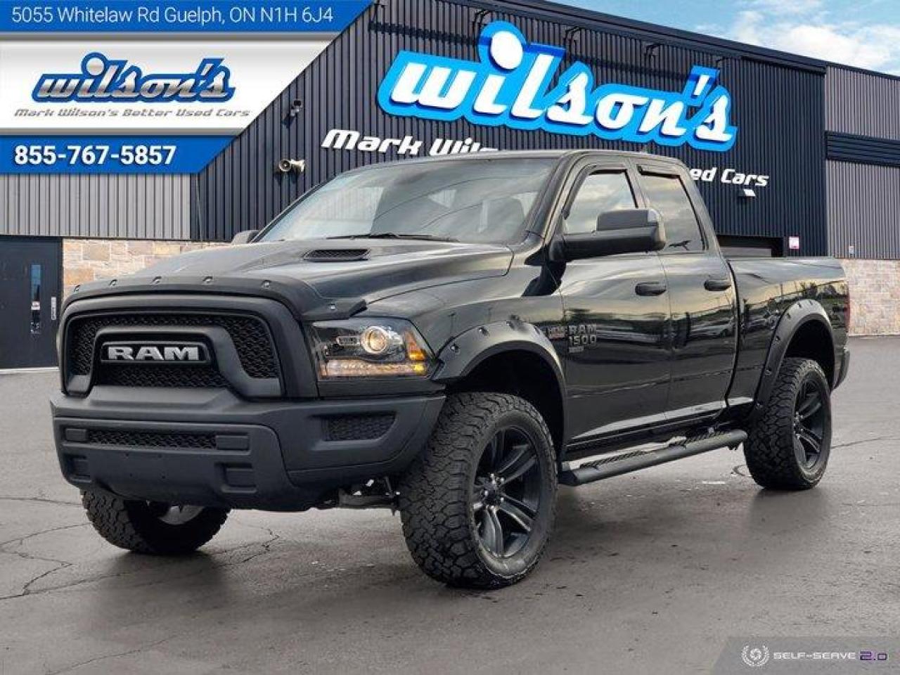Used 2021 RAM 1500 Classic Warlock 4X4 Hemi, Bucket Seats, Heated Steering + Seats, Power Tow Mirrors, Power Seat & Much More! for sale in Guelph, ON