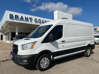 <p><br />KEY FEATURES:2021 Transit Van, Cargo, White RWD, Medium Roof, T250 148 Length, 3.5L v6 Engine,  cruise control, vinyl floor covering, Cloth Seats, .</p><p><br />Please Call 519-756-6191, Email sales@brantcountyford.ca for more information and availability on this vehicle.  Brant County Ford is a family owned dealership and has been a proud member of the Brantford community for over 40 years!</p><p> </p><p><br />** PURCHASE PRICE ONLY (Includes) Fords Delivery Allowance</p><p><br />** See dealer for details.</p><p>*Please note all prices are plus HST and Licencing. </p><p>* Prices in Ontario, Alberta and British Columbia include OMVIC/AMVIC fee (where applicable), accessories, other dealer installed options, administration and other retailer charges. </p><p>*The sale price assumes all applicable rebates and incentives (Delivery Allowance/Non-Stackable Cash/3-Payment rebate/SUV Bonus/Winter Bonus, Safety etc</p><p>All prices are in Canadian dollars (unless otherwise indicated). Retailers are free to set individual prices</p>
