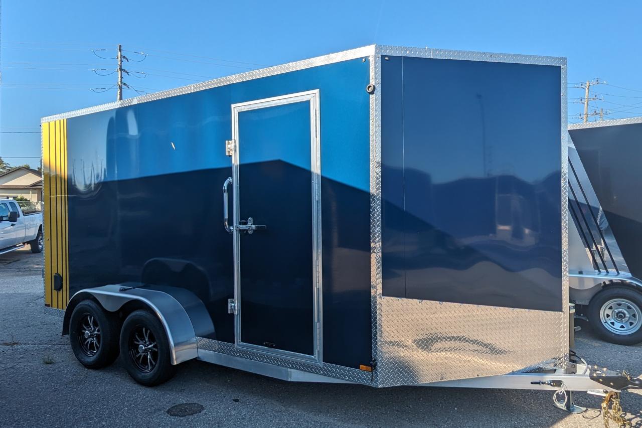 2024 Canadian Trailer Company 7x14 V Nose Cargo Trailer Aluminum Tandem Axle Photo10