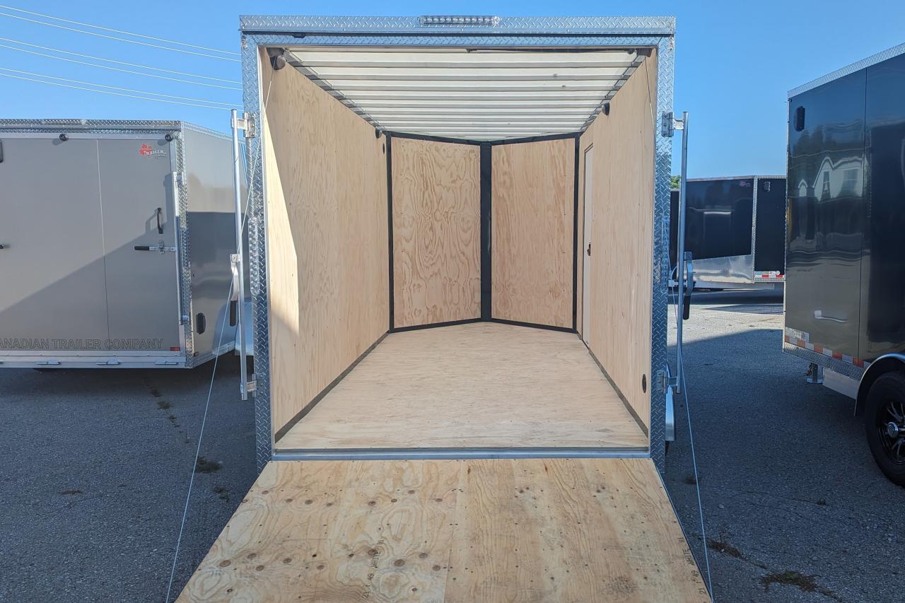 2024 Canadian Trailer Company 7x14 V Nose Cargo Trailer Aluminum Tandem Axle Photo4