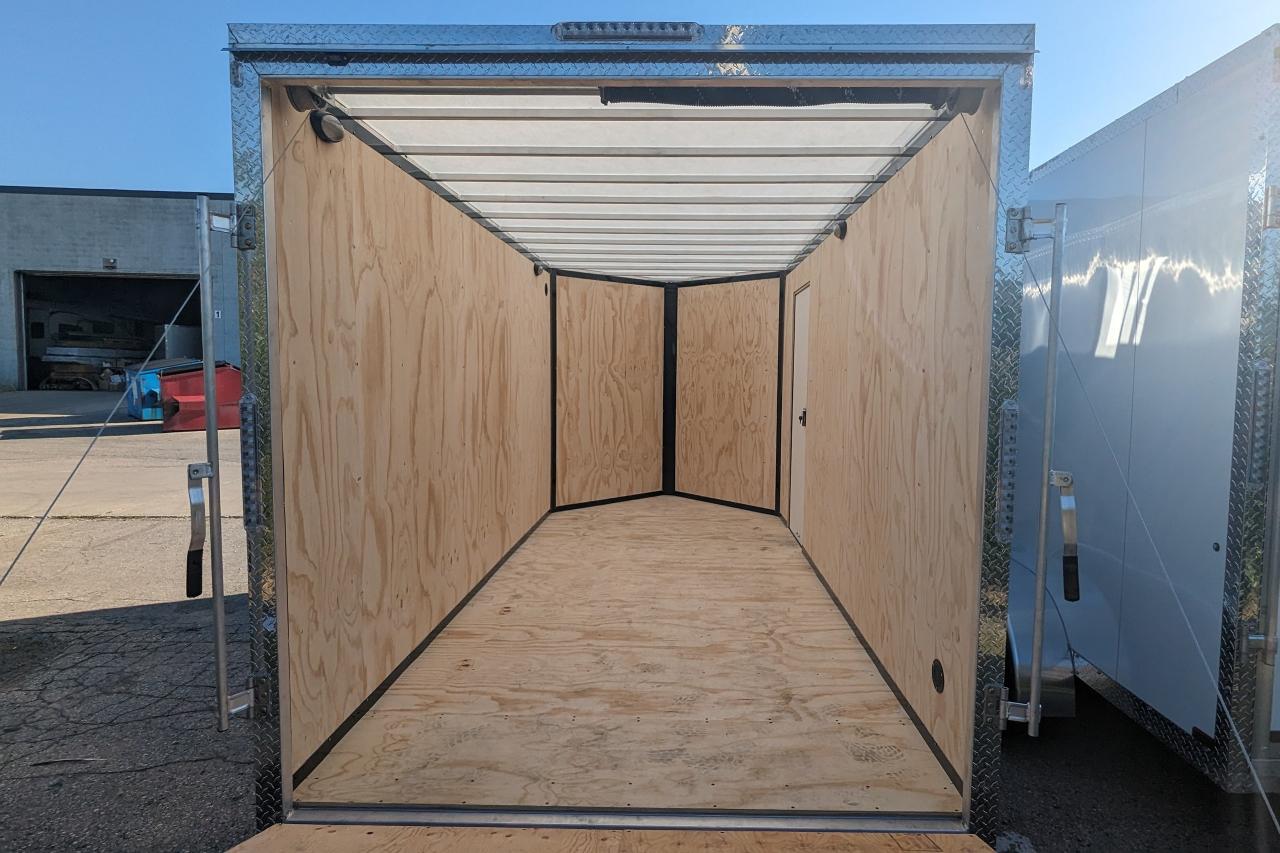 2024 Canadian Trailer Company 7x14 V Nose Cargo Trailer Aluminum Tandem Axle Photo5